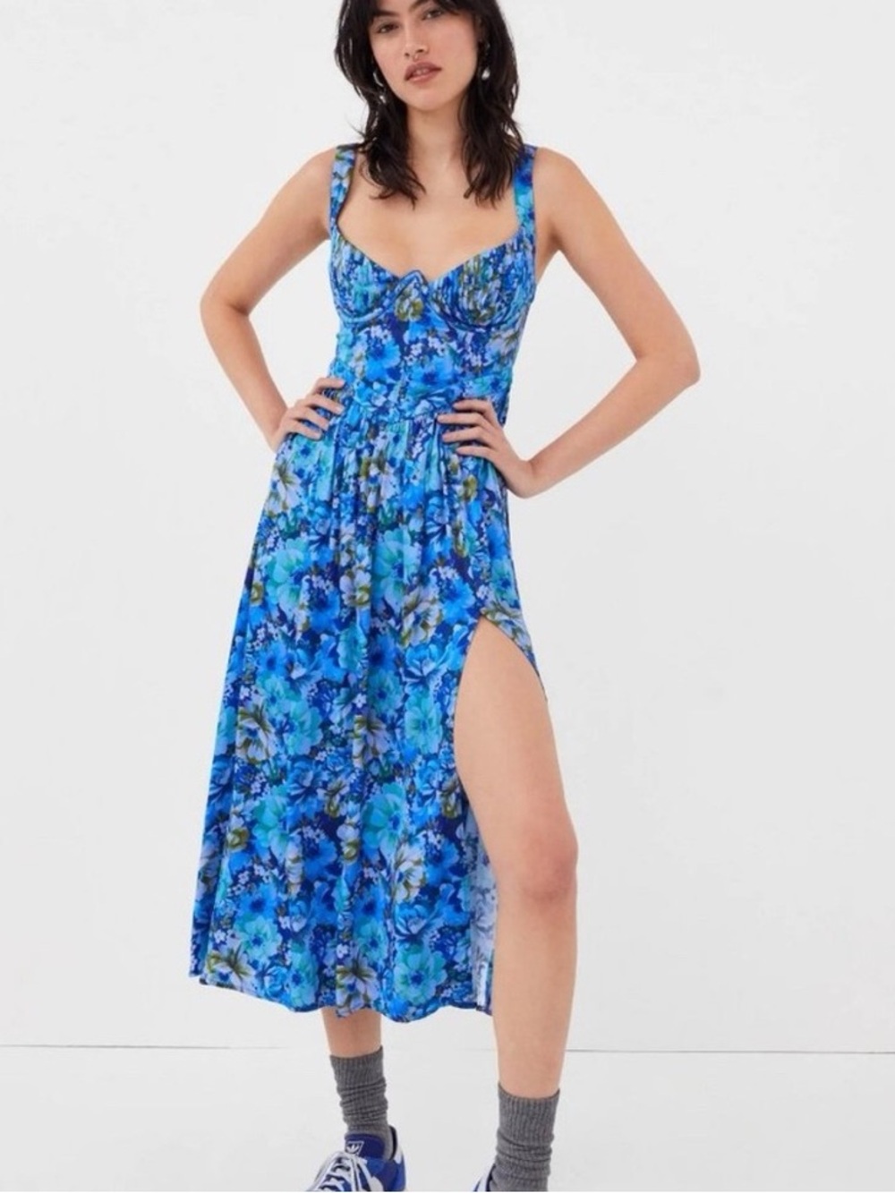 For Love and Lemons Astor Midi Dress Sz M Revolve NWT